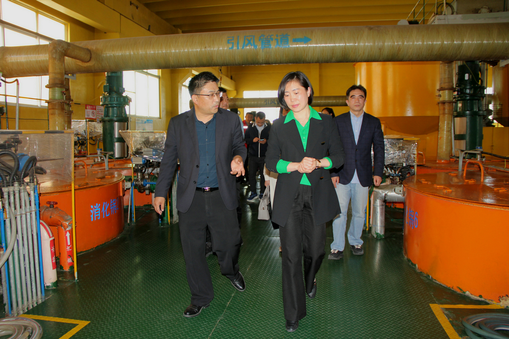 仙桃市黨組成員張艷敏來潔晶集團考察